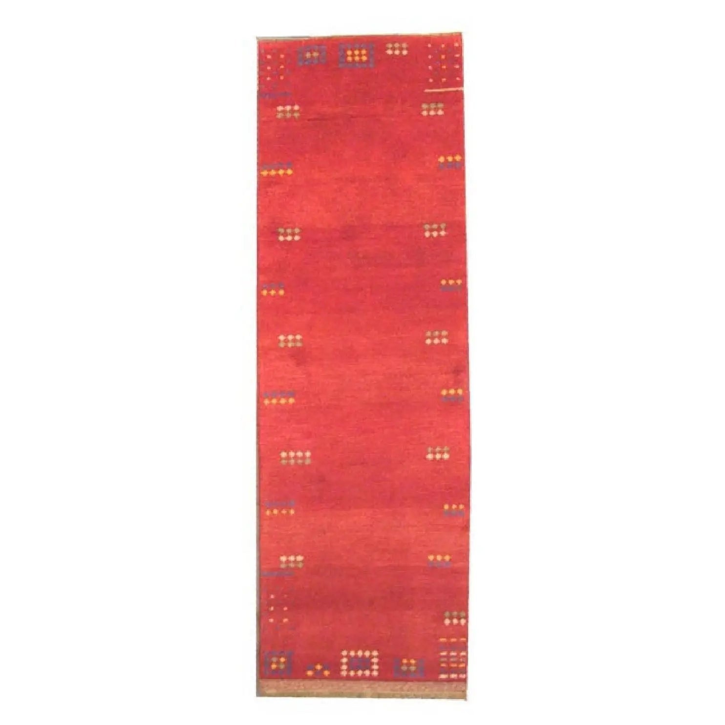 One Of The Kind Indian Hand-Knotted Gabbeh Rug 8'0" X 2'7"